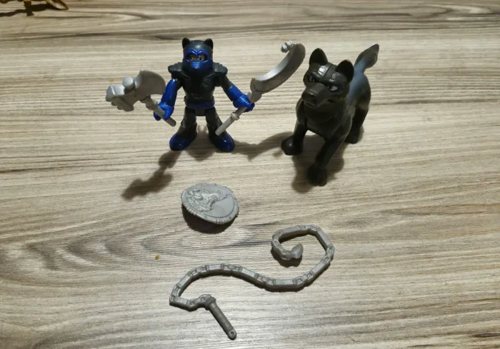 Cavaleiro e lobo negro Imaginext 