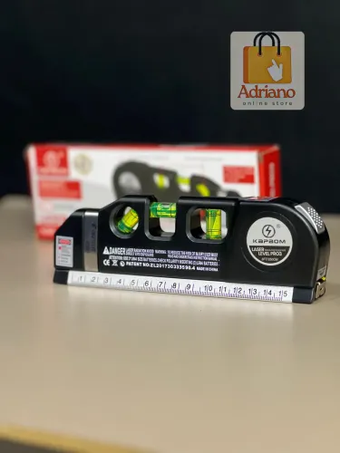 Nível laser com laser e trena