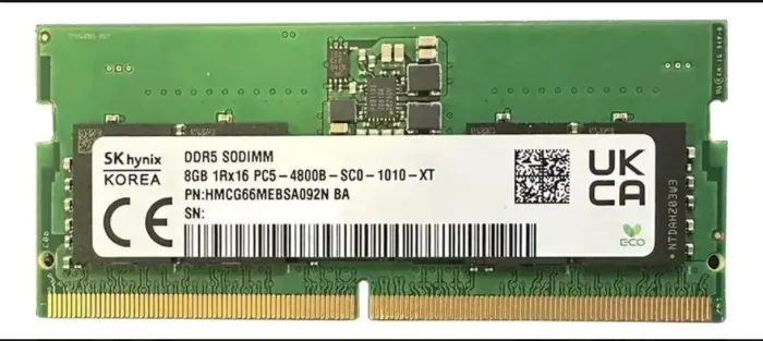 Memória Notebook 8gb Ddr5 4800mhz Sodimm