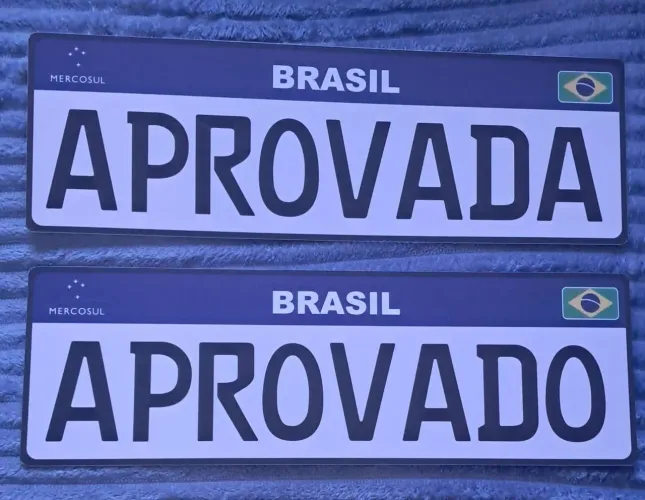 Placas Aprovado(a)