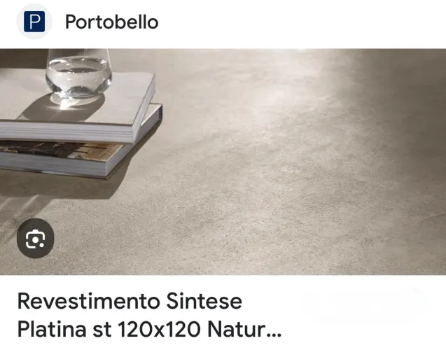SÍNTESE PLATINA Natural Portobello, 90x90 cm e 120x120 cm