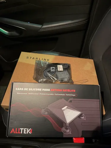 Kit Starlink Mini Com  Fonte e Suporte