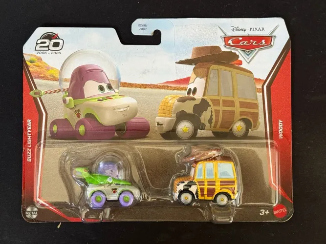 Disney Pixar Cars - Woody e Buzz Mattel Original Metal 1:55 Lacrado