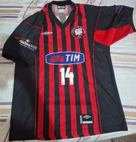 camisa athletico paranaense umbro 2001