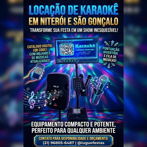Aluguel de Karoakê Videokê em Niterói e São Gonçalo