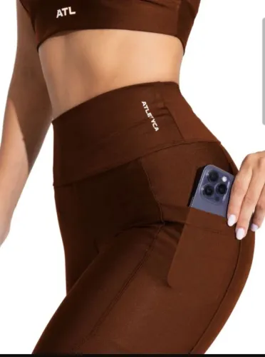 Calça legging Atlética tamanho P Marron