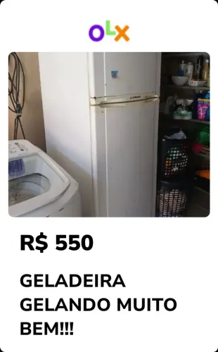 geladeira com bom funcionamento 