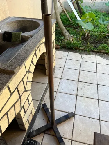 Suporte para barra olimpica e anilha