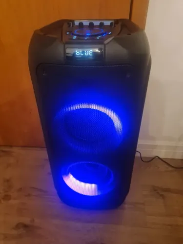 Caixa de Som Bluetooth Party Speaker, com Luzes LED, TAX4209/78, FM, USB, Cartão SD, Aux.