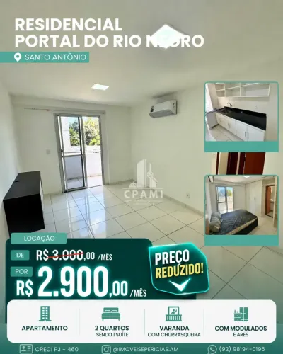 Apartamento para Locação | Portal do Rio Negro | 2 Quartos (1 Suíte)