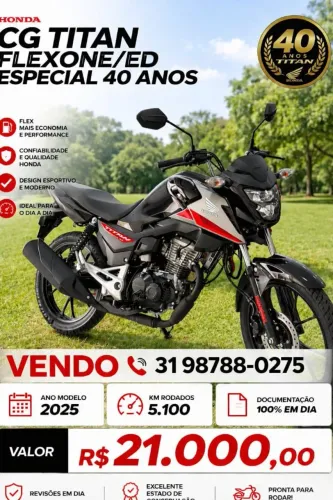 CG Titan 160 série especial 40 anos.