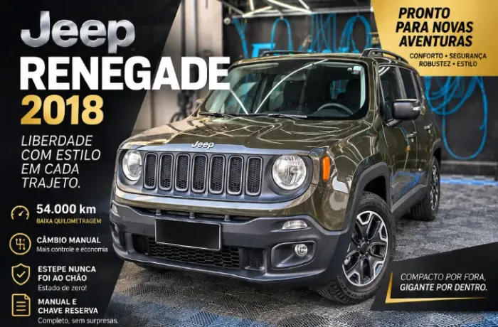 Jeep Renegade 1.8 4X2 Flex 16V Mec. 2018