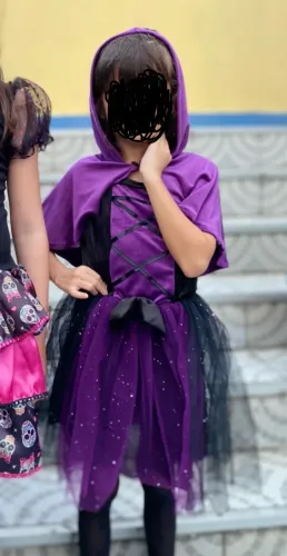 Fantasia Ravena - Halloween infantil