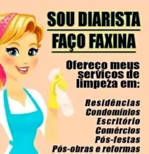 Faço faxina, casas, apto, escritórios e ponto comercial 