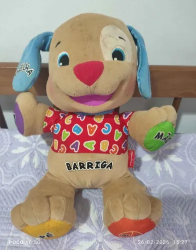 Brinquedo pelúcia urso Fisher price musical cachorrinho funcionando perfeitamente