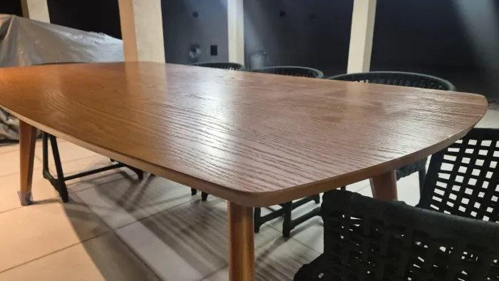 Mesa de Jantar 220x110cm Amendoa - Herval