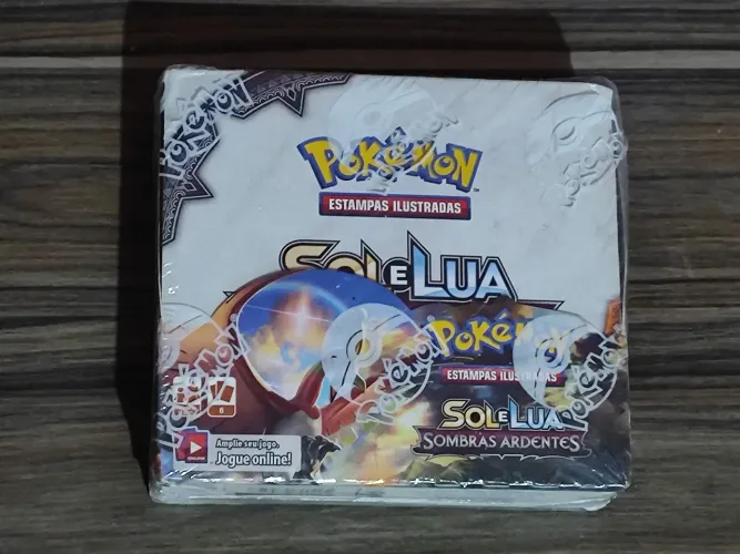 Booster Box Pokémon Sol e Lua Chamas Ardentes - Lacrado Original 
