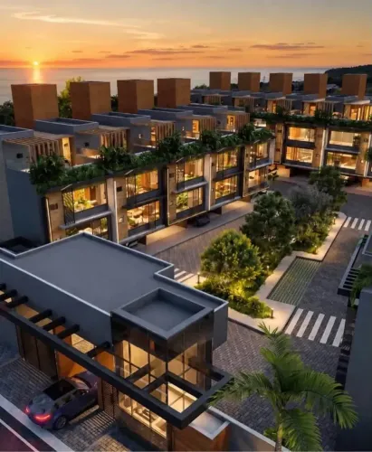 VILLA Coberturas do Atlântico 19 casas exclusivas | 3 blocos (A, B e C) Casas com 4 pavi