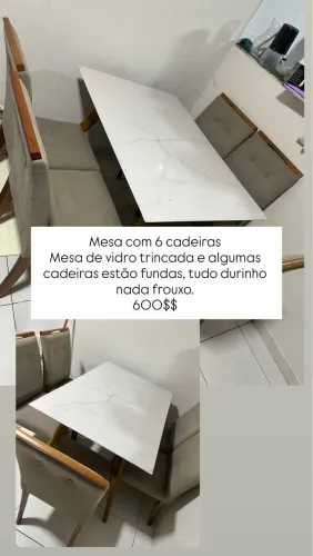 Mesa 6 cadeiras