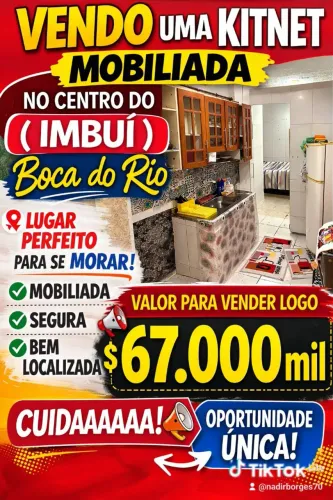 Vendo: Kitnet no ( Imbuí ) Boca do Rio ?.