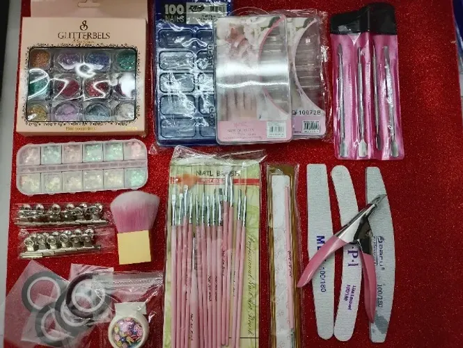 Kit Completo para Unhas Acrigel Máquinas Decorações Pincéis