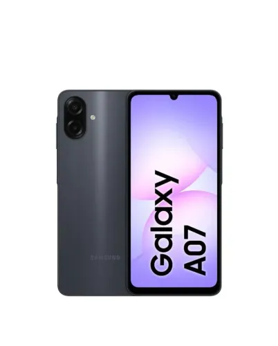 Smartphone Samsung A07 256GB Preto 8GB RAM Tela 6,7" Câm. Dupla + Selfie 8MP