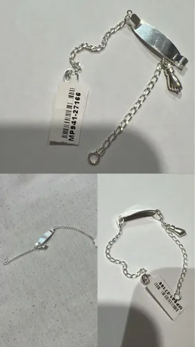 Pulseira para bebê Prata