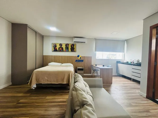 APARTAMENTO MOBILIADO 30M² 1 QUARTO NO BAIRRO CASTELO BELO HORIZONTE
