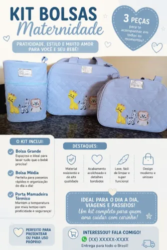 Kit bolsa maternidade 