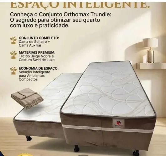 Cama box com auxiliar