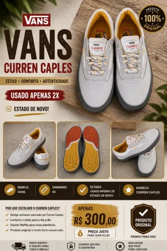 Tenis Vans Curren Caples n°40br 9us