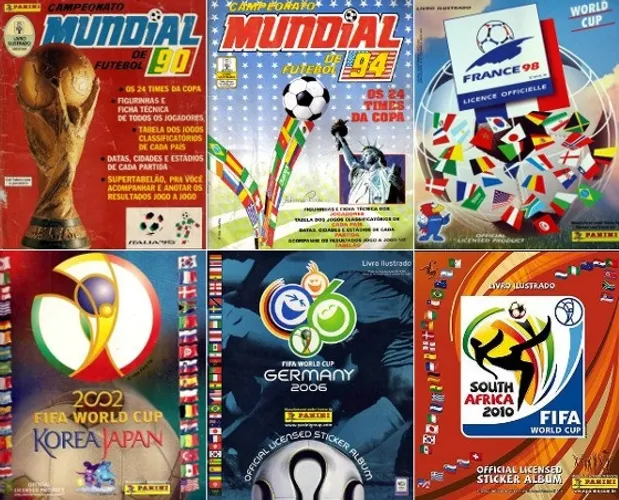 Zerada - Figurinhas Copa Mundo - 1998 2002 2006 2010 2014