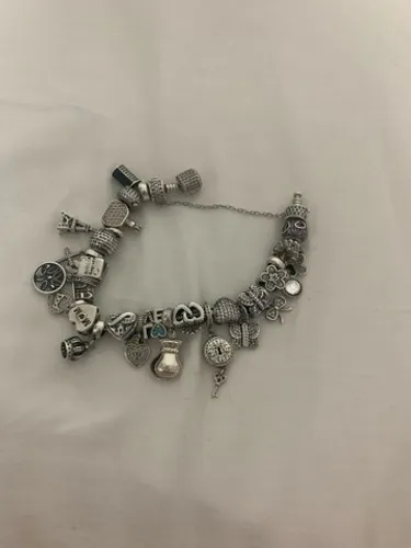 Pulseira na Prata 925 com 27 Berloques
