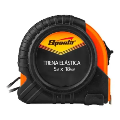 Trena Curta Elastica, 5M X 18Mm, Estojo Emborrachado, Sparta