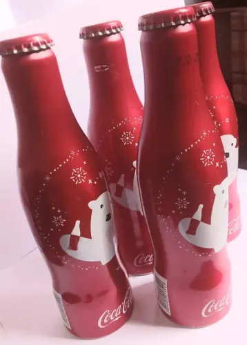 Garrafas colecionáveis da Coca Cola - Série Natal (4 unidades)