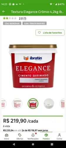 Textura Elegance Crômio 4,2kg cimento queimado