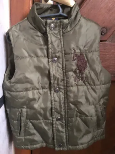 Colete menino tamanho 3 infantil nylon verde