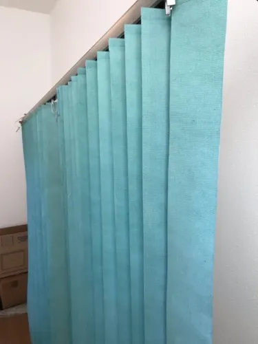 Persiana de trilho vertical tecido - conjunto