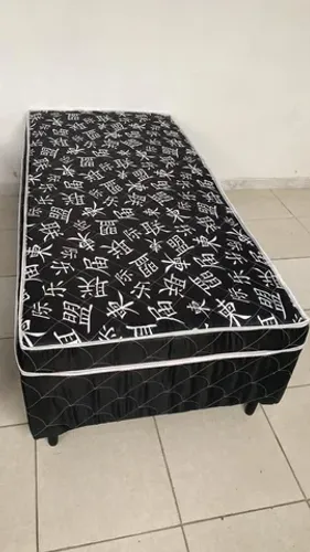 Cama box solteiro+ colchão acoplado 