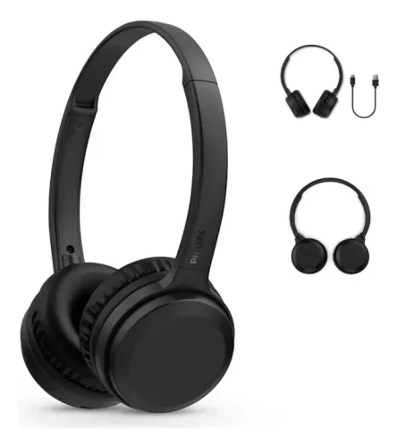 Fone Bluetooth Philips TAH1108Bk/55, Som Nítido, Conforto Prolongado, Preto Loja Coimbra