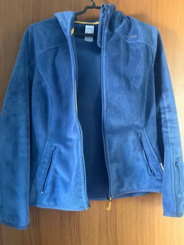 Casaco de Fleece Azul Quechua com Capuz