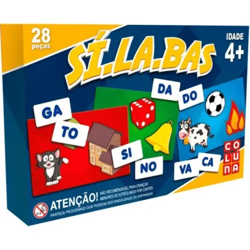Brinquedo pedagógico Silabas 28 Pecas - Coluna