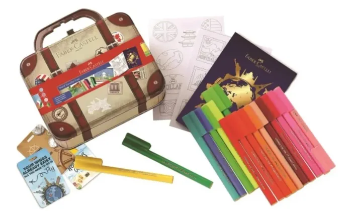 Kit de Desenho Faber-Castell World Traveler Case!