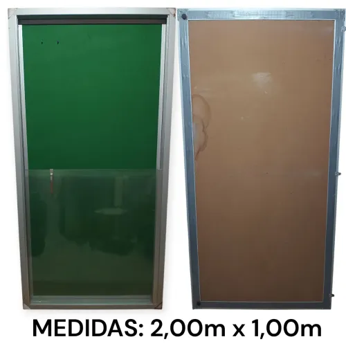 Quadro/Mural de Aviso, com vidro de correr.