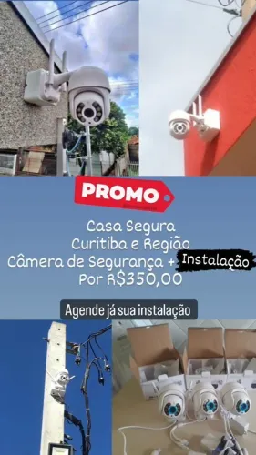 Câmera de Segurança + Instalação em Curitiba e Região