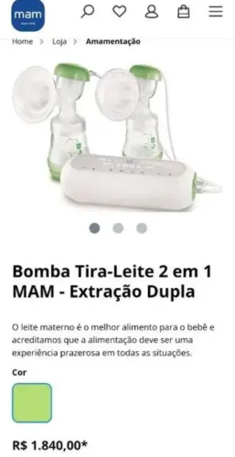 Bomba Tira-Leite MAM 2 em 1