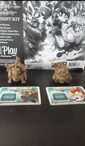 Arcadia Quest: Riders - Miniaturas e Cartas Samson and Baron Kickstarter 