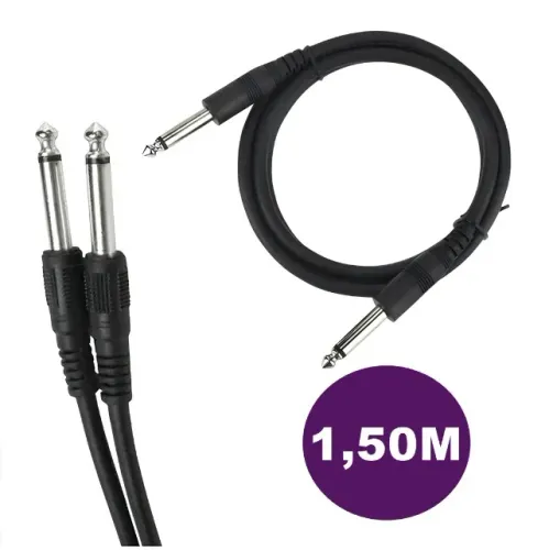 Cabo P10 Para P10 Emborrachado Mono DE 1,50M