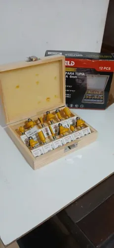 Jogo de Fresa para Tupia 12 Peças