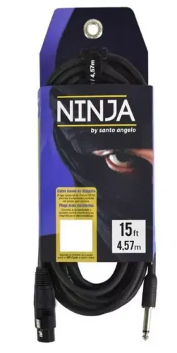 Cabo De Microfone Santo Angelo 4,57m Xlr Ninja Hg